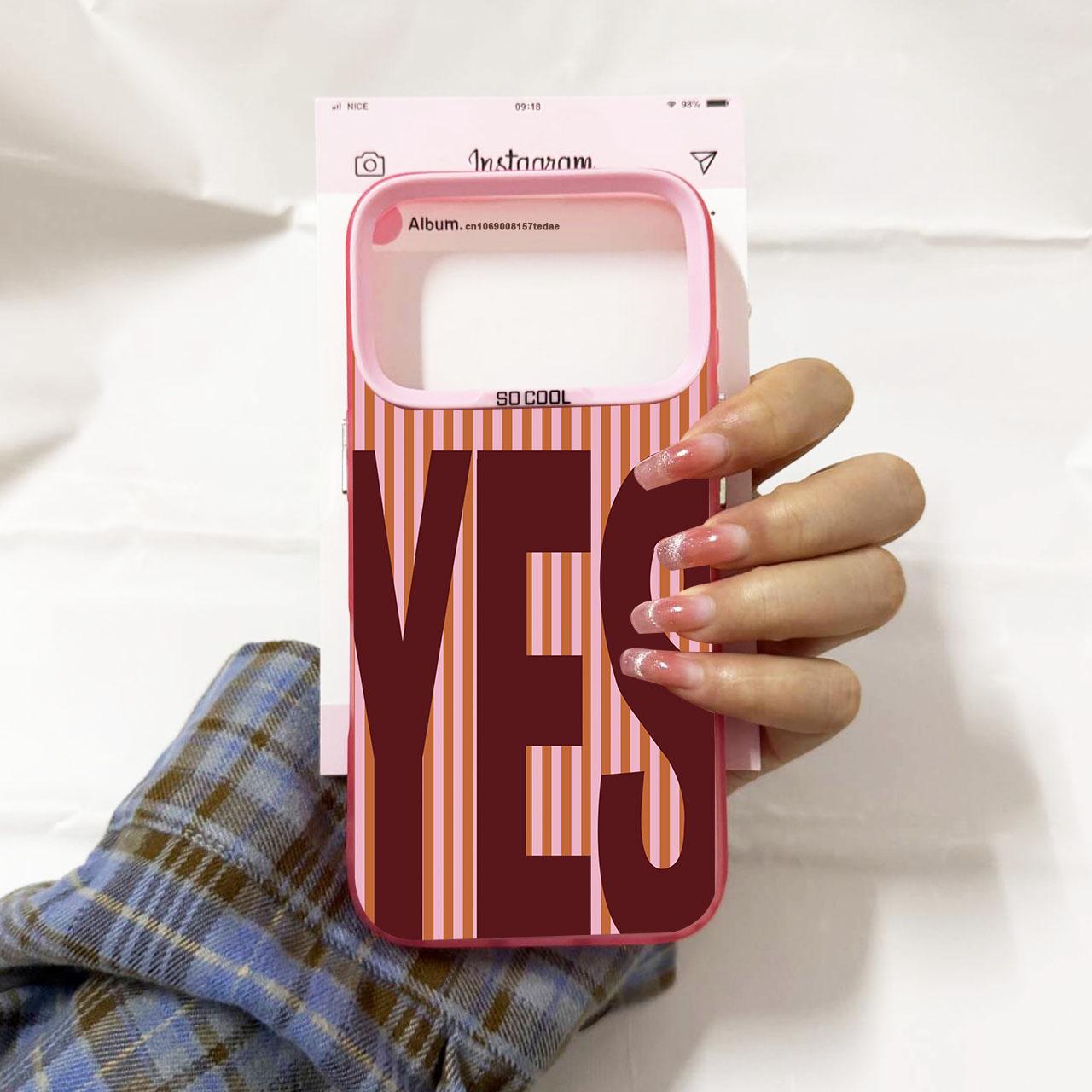 Cute Yes No Lettter Stripe Pattern Couple Phone Case For iPhone 17 Air 16 Pro Max 14Plus 15 13 11 12Mini Plaid Matte Cover Coque iPhone 12 mini
Cute Yes No Lettter Stripe Pattern Couple Phone Case For iPhone 17 Air 16 Pro Max 14Plus 15 13 11 12Mini Plaid Matte Cover Coque iPhone 12 mini
