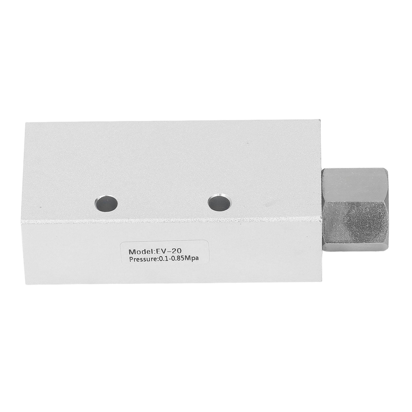 Vacuum Generator Pneumatic Exhaust Air Ejector Fitting Aluminium Alloy Large Flow Valve EV20
Vacuum Generator Pneumatic Exhaust Air Ejector Fitting Aluminium Alloy Large Flow Valve EV20