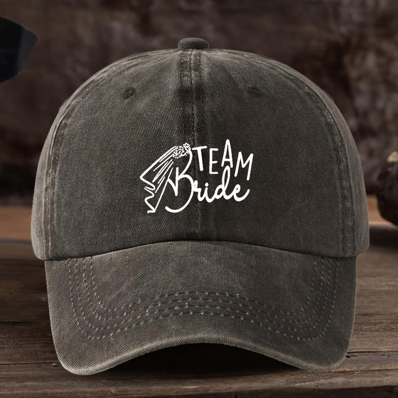 TEAM Bride Letter Print Baseball Hat Men s Outdoor Peaked Hat Trend коричневий
TEAM Bride Letter Print Baseball Hat Men s Outdoor Peaked Hat Trend коричневий