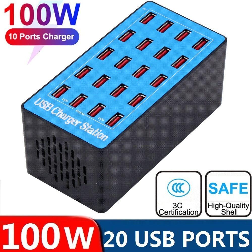 Настольный адаптер питания 20 В 5 А USB-зарядное устройство для планшета 20 портов Док-станция для быстрой зарядки
Настольный адаптер питания 20 В 5 А USB-зарядное устройство для планшета 20 портов Док-станция для быстрой зарядки