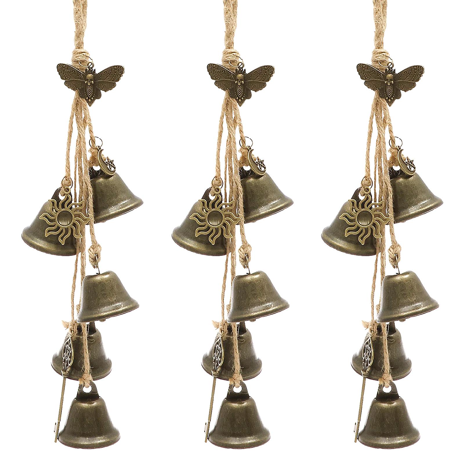 Witch Wind Chimes for Door Knob Protection Handmade Metal Bells with Clear Euphonious Sound Altar Décor Good Luck Wind Chime
Witch Wind Chimes for Door Knob Protection Handmade Metal Bells with Clear Euphonious Sound Altar Décor Good Luck Wind Chime