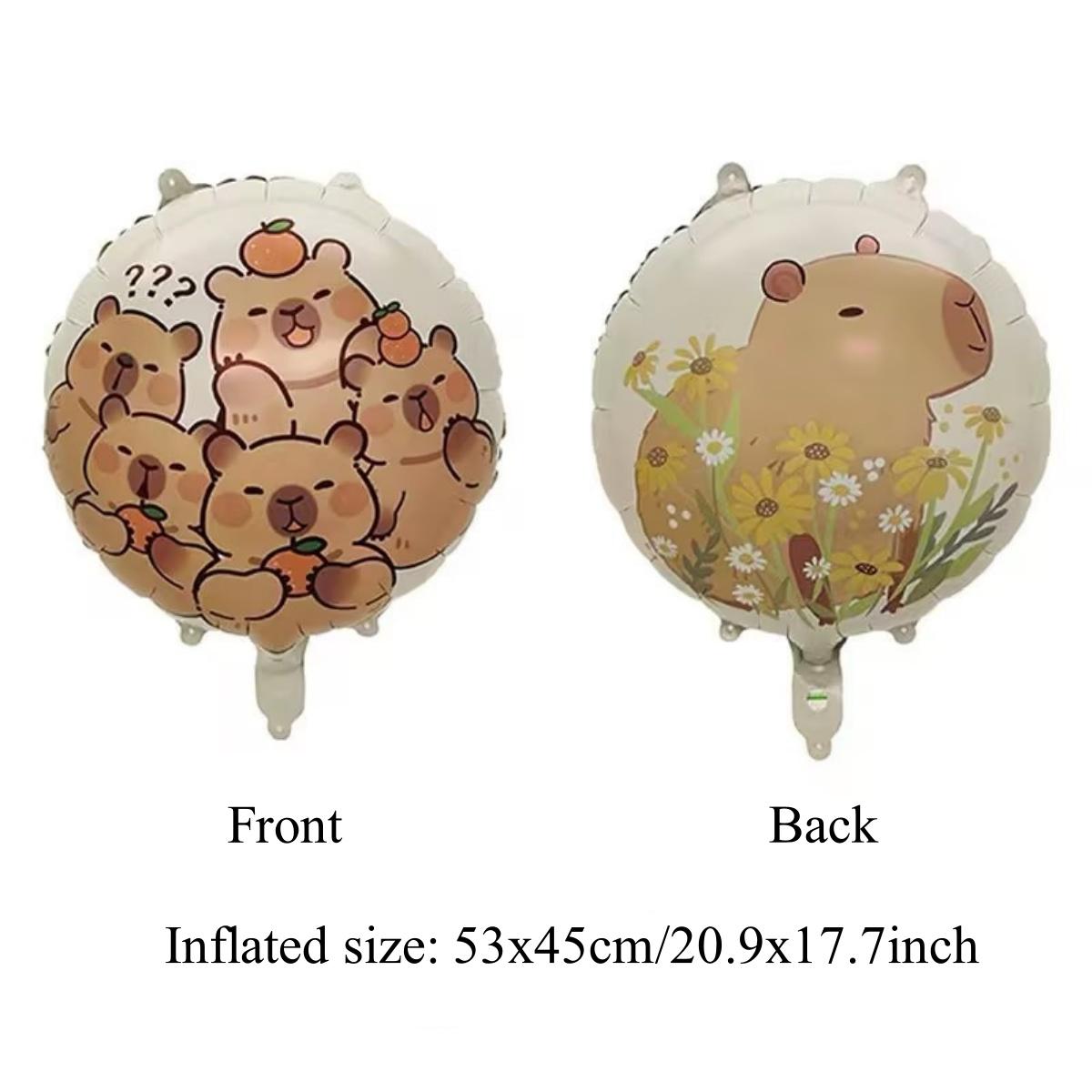 Cartoon Kawaii Capybara Theme Aluminium Film Balloon Kids Children Birthday Balloon Toy Baby Shower Globos Decoration Supplies 1PC
Cartoon Kawaii Capybara Theme Aluminium Film Balloon Kids Children Birthday Balloon Toy Baby Shower Globos Decoration Supplies 1PC