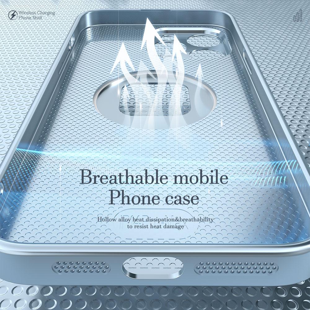 R-JUST SJ55 For iPhone 14 Plus TPU+PC+Metal Hollow Drop-proof Cover Magnetic Phone Case Compatible with MagSafe Blue
R-JUST SJ55 For iPhone 14 Plus TPU+PC+Metal Hollow Drop-proof Cover Magnetic Phone Case Compatible with MagSafe Blue