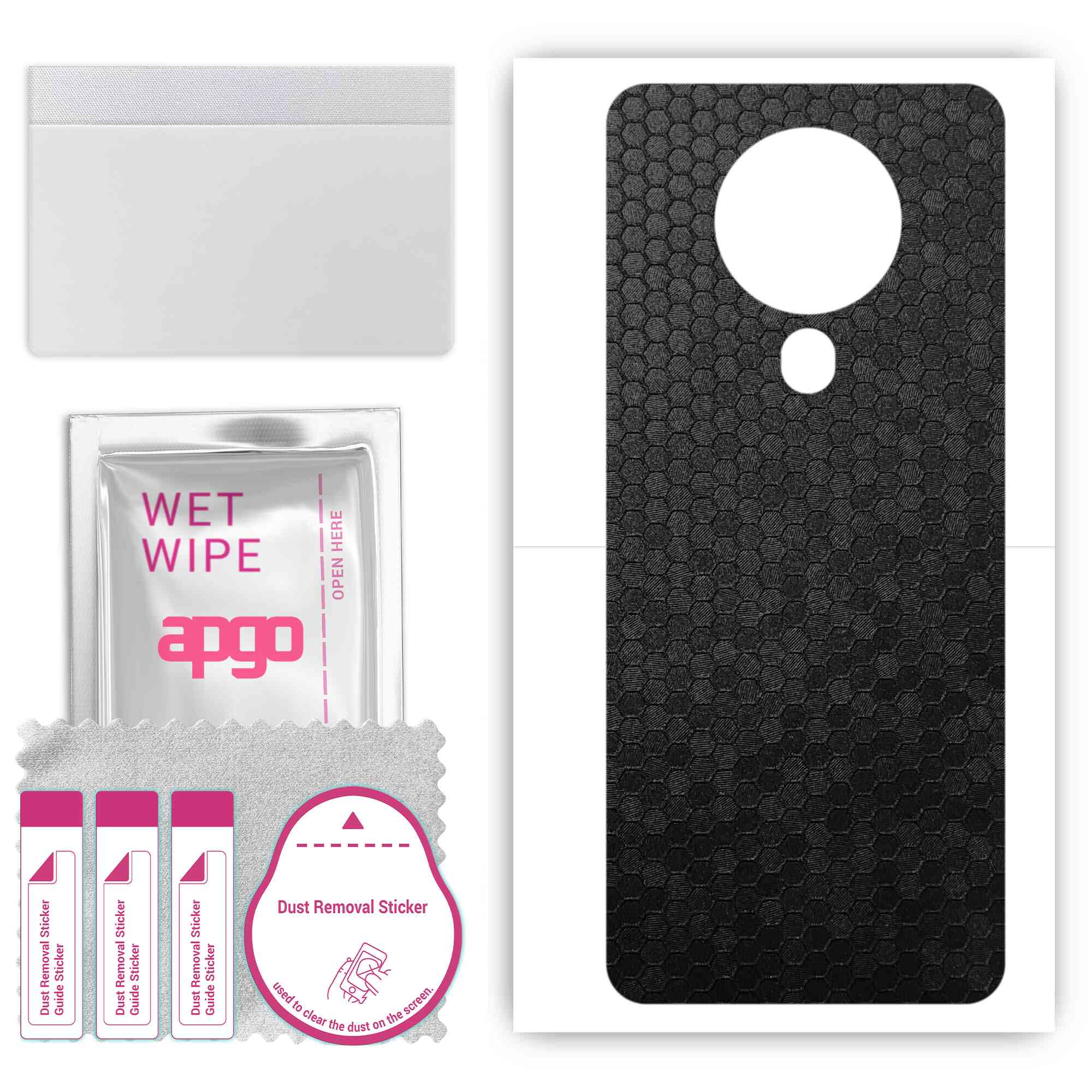 apgo Protective Skin Sticker for the back compatible with Tecno Spark 6, Wrap Film, Foil, Vinyl - Pattern Black Honeycomb
apgo Protective Skin Sticker for the back compatible with Tecno Spark 6, Wrap Film, Foil, Vinyl - Pattern Black Honeycomb