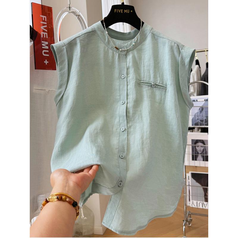 Women s Sleeveless Cotton-Linen Round Neck Top - Stylish and Chic Summer Vest Extra Large світло-зелений колір
Women s Sleeveless Cotton-Linen Round Neck Top - Stylish and Chic Summer Vest Extra Large світло-зелений колір