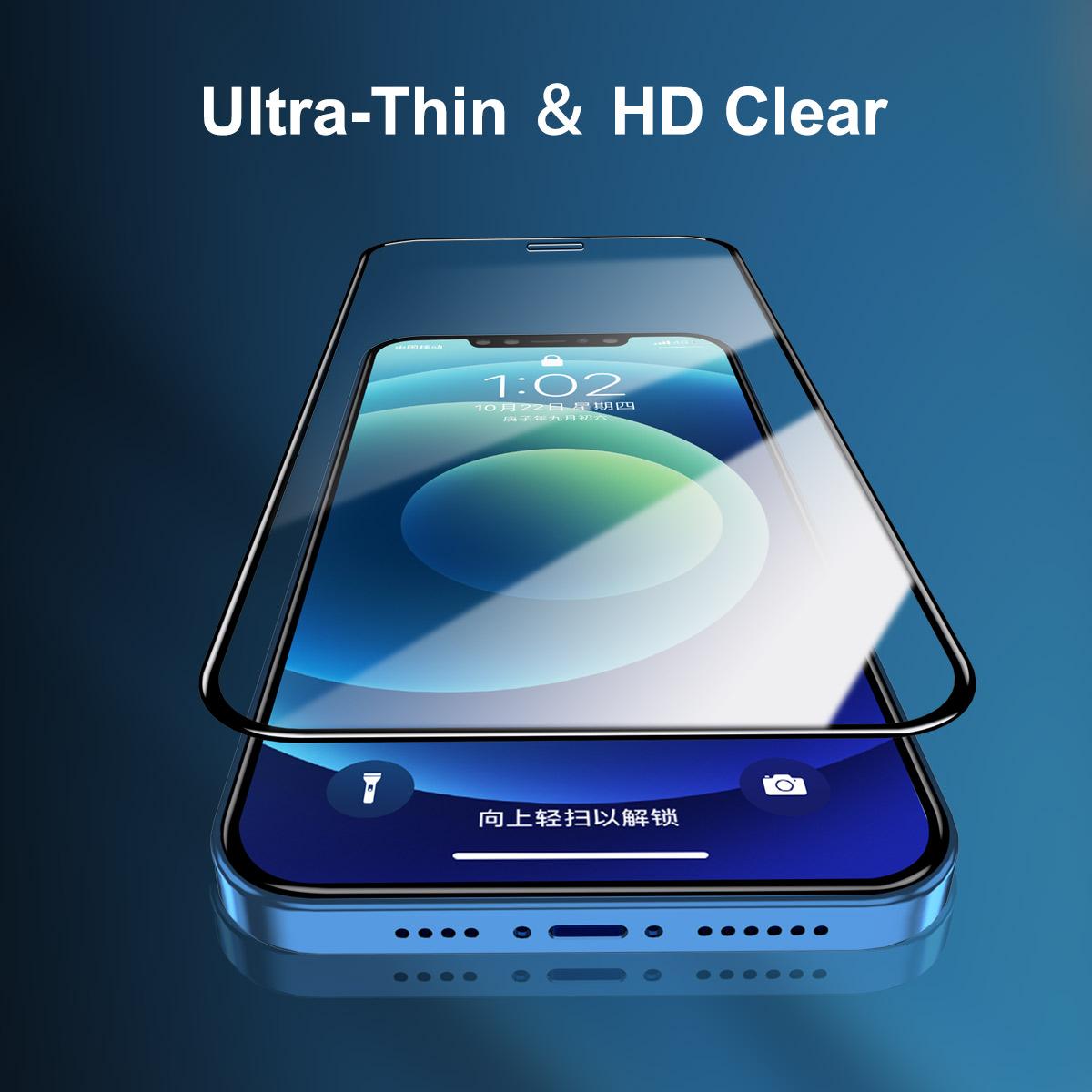 ENKAY HAT PRINCE 0.26mm 9H 2.5D Tempered Glass Screen Protector for iPhone 12/12 Pro Full Glue Full Covering Type A
ENKAY HAT PRINCE 0.26mm 9H 2.5D Tempered Glass Screen Protector for iPhone 12/12 Pro Full Glue Full Covering Type A