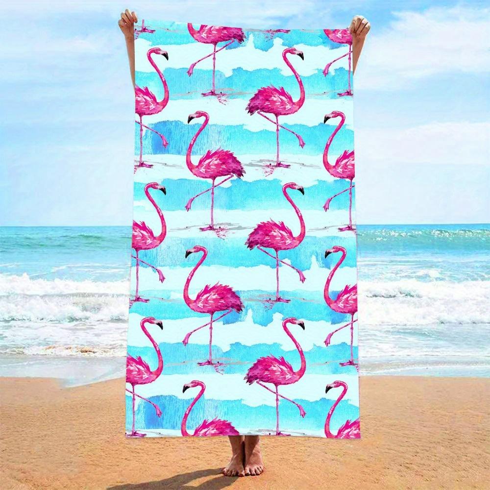 Beach towel flamingo pattern sun protection and windproof suitable for beach pool camping travel beach blanket W40*H60(CM)
Beach towel flamingo pattern sun protection and windproof suitable for beach pool camping travel beach blanket W40*H60(CM)
