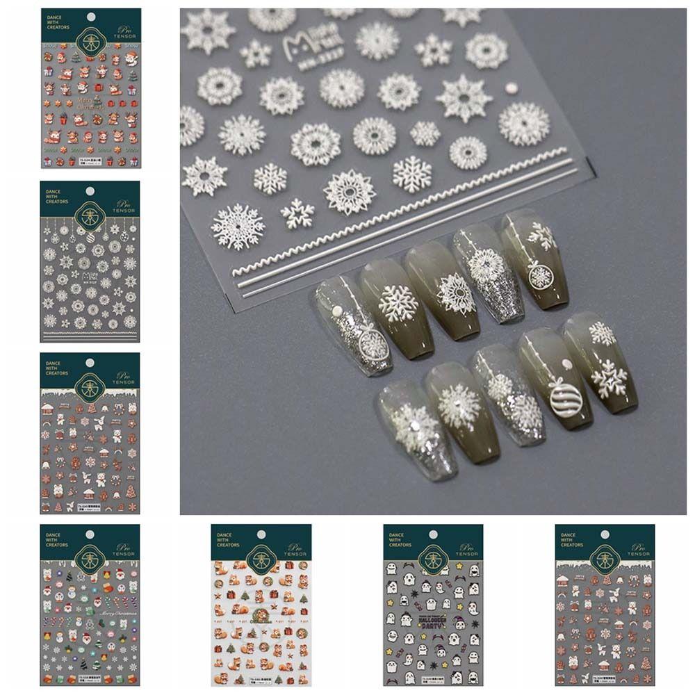 DIY Nail Charms Christmas Nail Decals Nail Art Decoration Christmas Nail Stickers Cute Nail Salon C1
DIY Nail Charms Christmas Nail Decals Nail Art Decoration Christmas Nail Stickers Cute Nail Salon C1