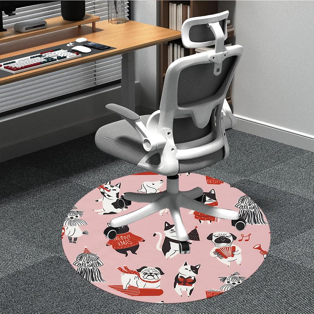 1pc Christmas Animals Chair Carpet for Office Non Slip, Machine Washable Rug for Office, Room Holiday Decor for Christmas, Birthday Polyester 80cm
1pc Christmas Animals Chair Carpet for Office Non Slip, Machine Washable Rug for Office, Room Holiday Decor for Christmas, Birthday Polyester 80cm