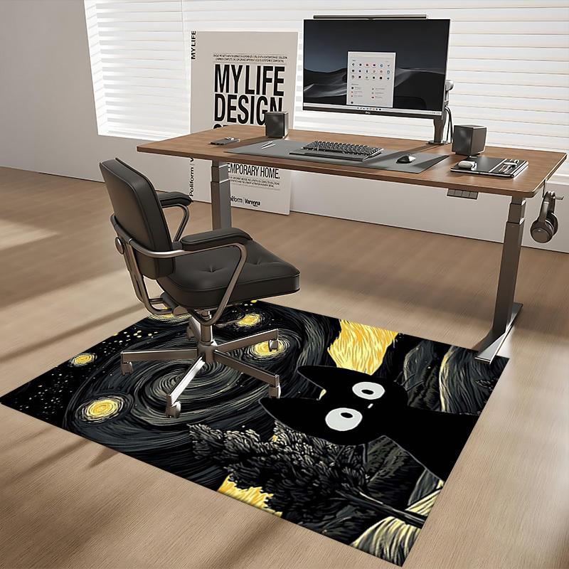 1pc Starry Night Cat Office Chair Mat - Non-Slip Carpet for Desk, Festive Gift Idea, Suitable for Home Decor, Living Room, Bedroom, Game Room.P082 60cm by 90cm
1pc Starry Night Cat Office Chair Mat - Non-Slip Carpet for Desk, Festive Gift Idea, Suitable for Home Decor, Living Room, Bedroom, Game Room.P082 60cm by 90cm