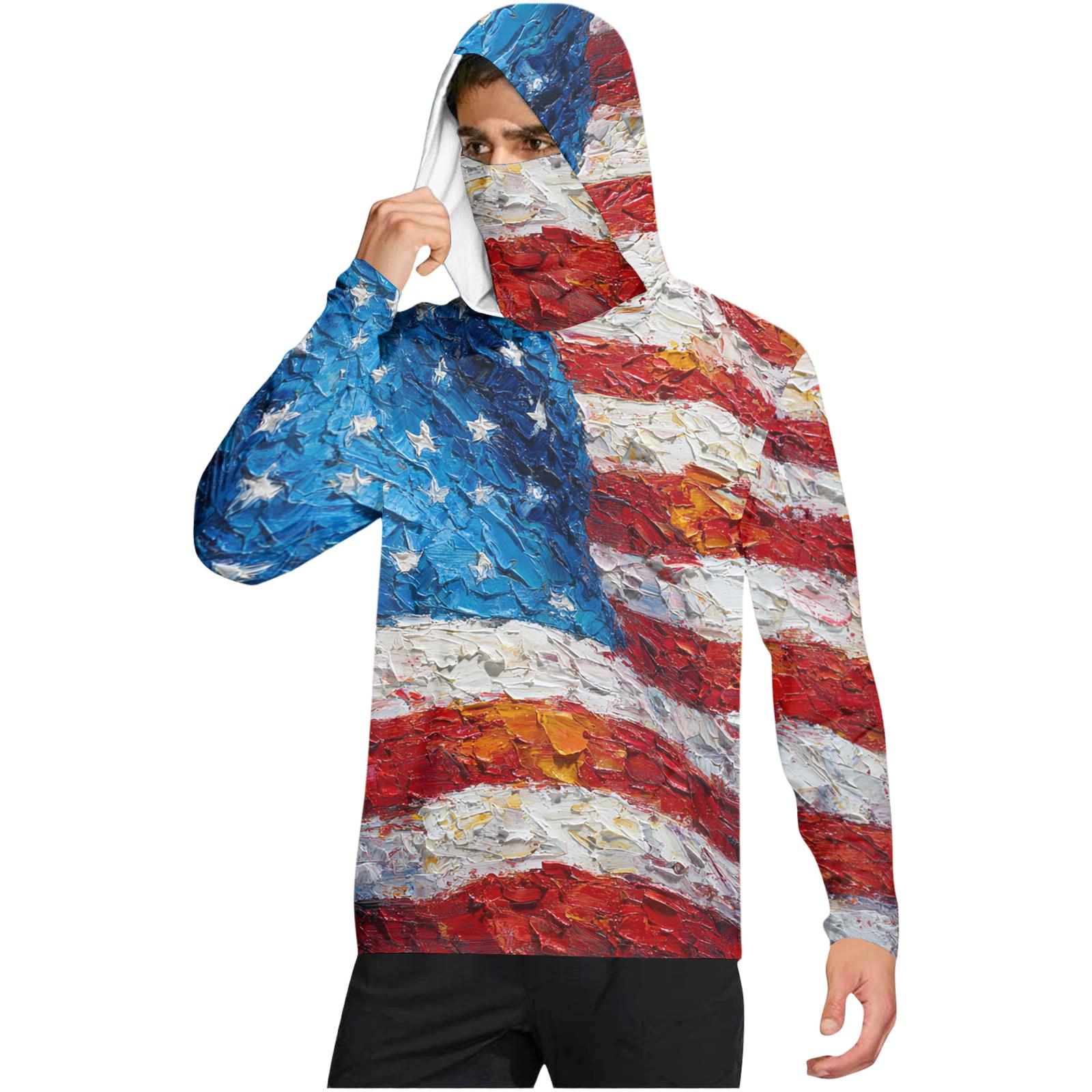 Men s Casual Tie-Dye Print Hooded Long Sleeve Sun Protection Shirt Lightweight Breathable Outdoor Pullover Top S синій
Men s Casual Tie-Dye Print Hooded Long Sleeve Sun Protection Shirt Lightweight Breathable Outdoor Pullover Top S синій