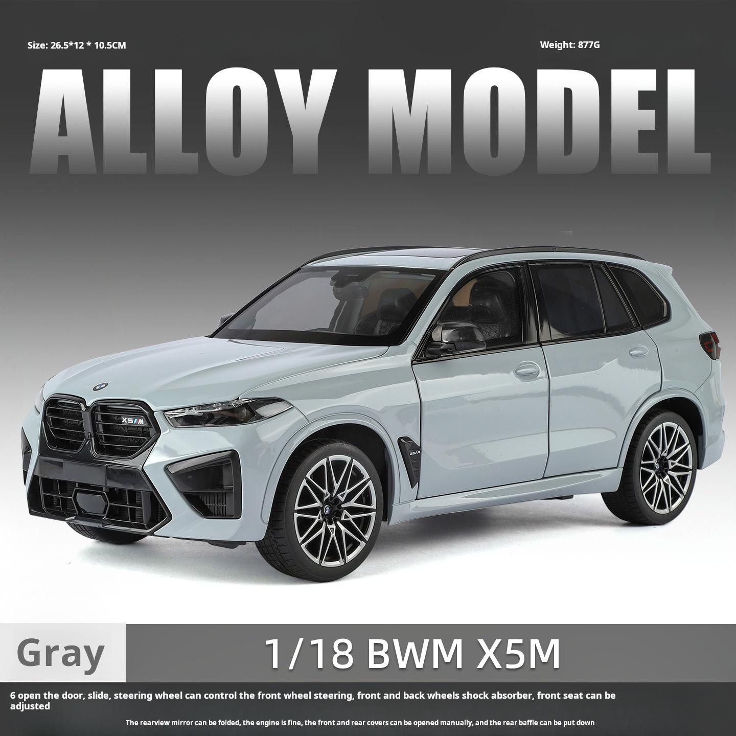 Official authorized 1:18 BMW X5M oversized SUV off-road vehicle Premium Model Toy car Pull back toy car boys Gift collectibles
Official authorized 1:18 BMW X5M oversized SUV off-road vehicle Premium Model Toy car Pull back toy car boys Gift collectibles