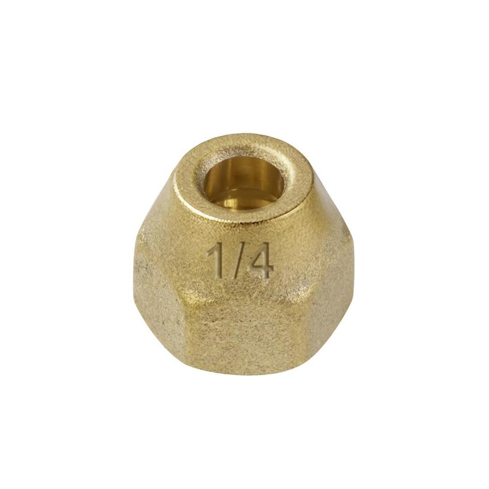 New 1/4 3/8 1/2 Brass Flare Nut 5/16 1/8 3/4 Thicken Flare Nut Air Conditioning Pipe Extension Butt
New 1/4 3/8 1/2 Brass Flare Nut 5/16 1/8 3/4 Thicken Flare Nut Air Conditioning Pipe Extension Butt