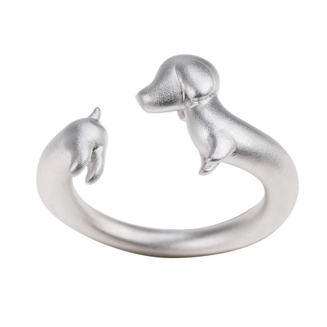 Dachshund-inspired Silver & Gold-Plated Frosted Ring: Elegant, Cute, and Versatile Design for Women Adjustable Open золотой
Dachshund-inspired Silver & Gold-Plated Frosted Ring: Elegant, Cute, and Versatile Design for Women Adjustable Open золотой
