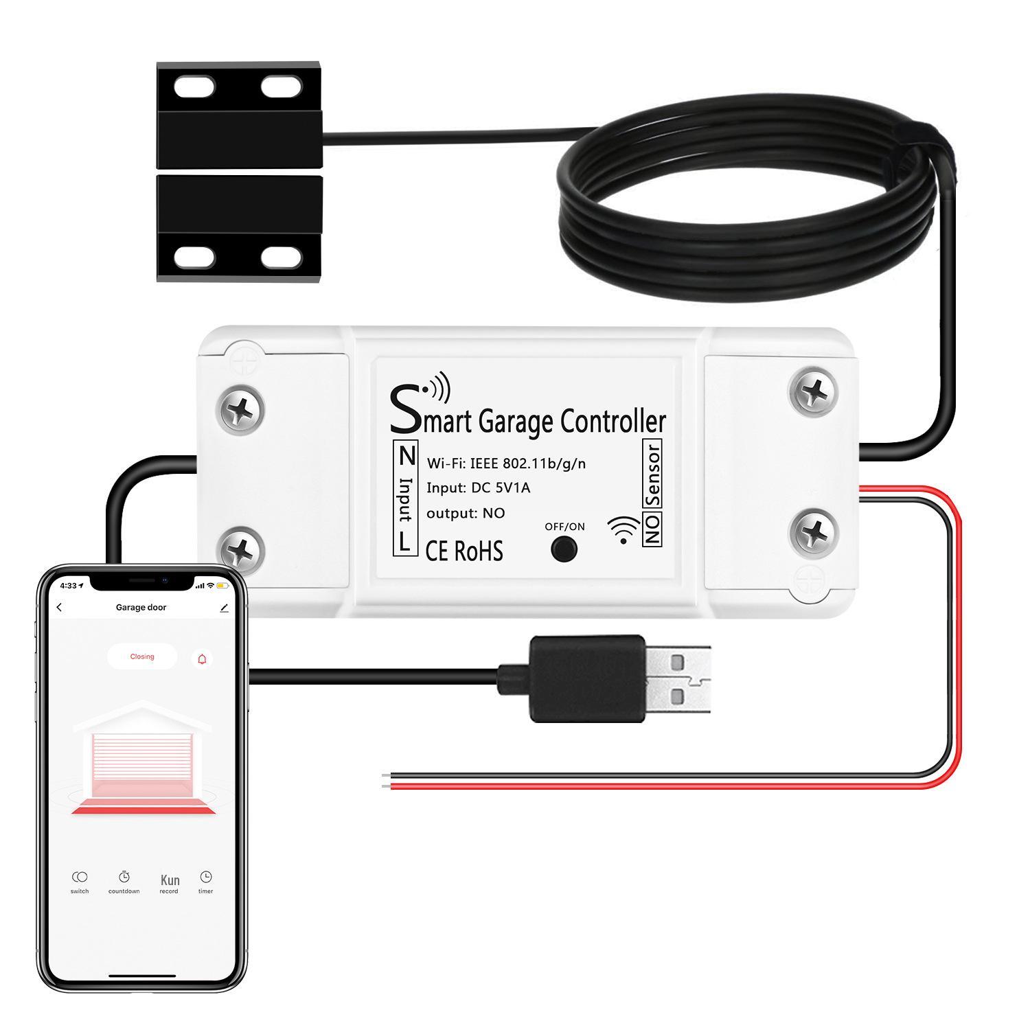 Tuya Doodle WiFi Умный контроллер гаражных ворот, USB-версия, Голосовое управление, Совместим с Alexa и Google белый
Tuya Doodle WiFi Умный контроллер гаражных ворот, USB-версия, Голосовое управление, Совместим с Alexa и Google белый