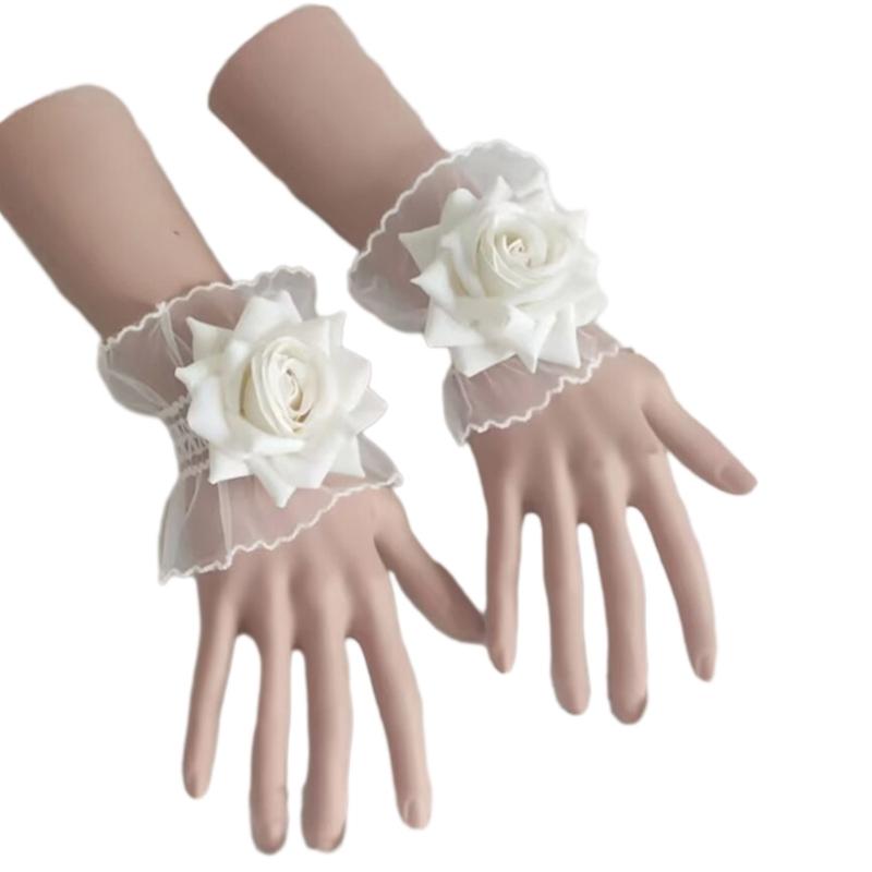 Y2K Floral Rose Lace Cuff Stretch Bracelet False Sleeves Wrist Cuffs Vintage Sheer Floral Lace Wrist Gloves 1
Y2K Floral Rose Lace Cuff Stretch Bracelet False Sleeves Wrist Cuffs Vintage Sheer Floral Lace Wrist Gloves 1