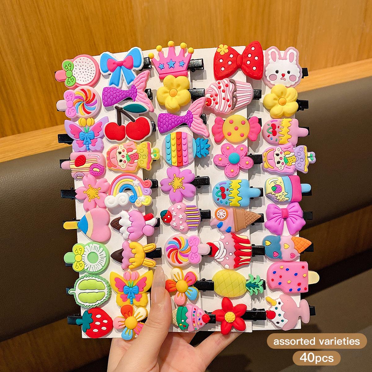 40 random cartoon cute hair clips with sweet and stylish hair accessories suitable for daily use
40 random cartoon cute hair clips with sweet and stylish hair accessories suitable for daily use