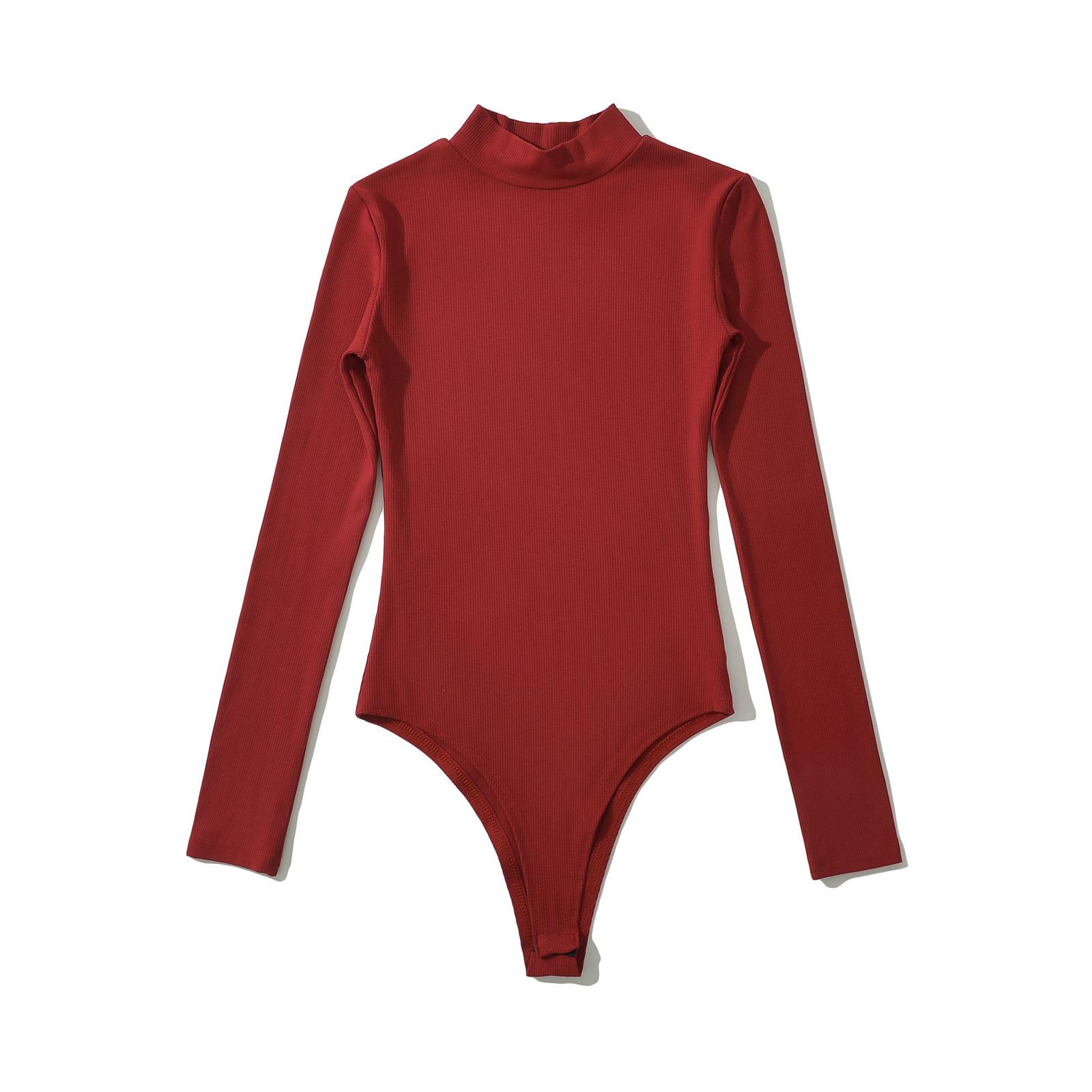 Hot Girl Slim Ribbed Stand Collar Long Sleeve Bodysuit T-shirt for Women - Autumn 2024 Collection Medium вино красного
Hot Girl Slim Ribbed Stand Collar Long Sleeve Bodysuit T-shirt for Women - Autumn 2024 Collection Medium вино красного
