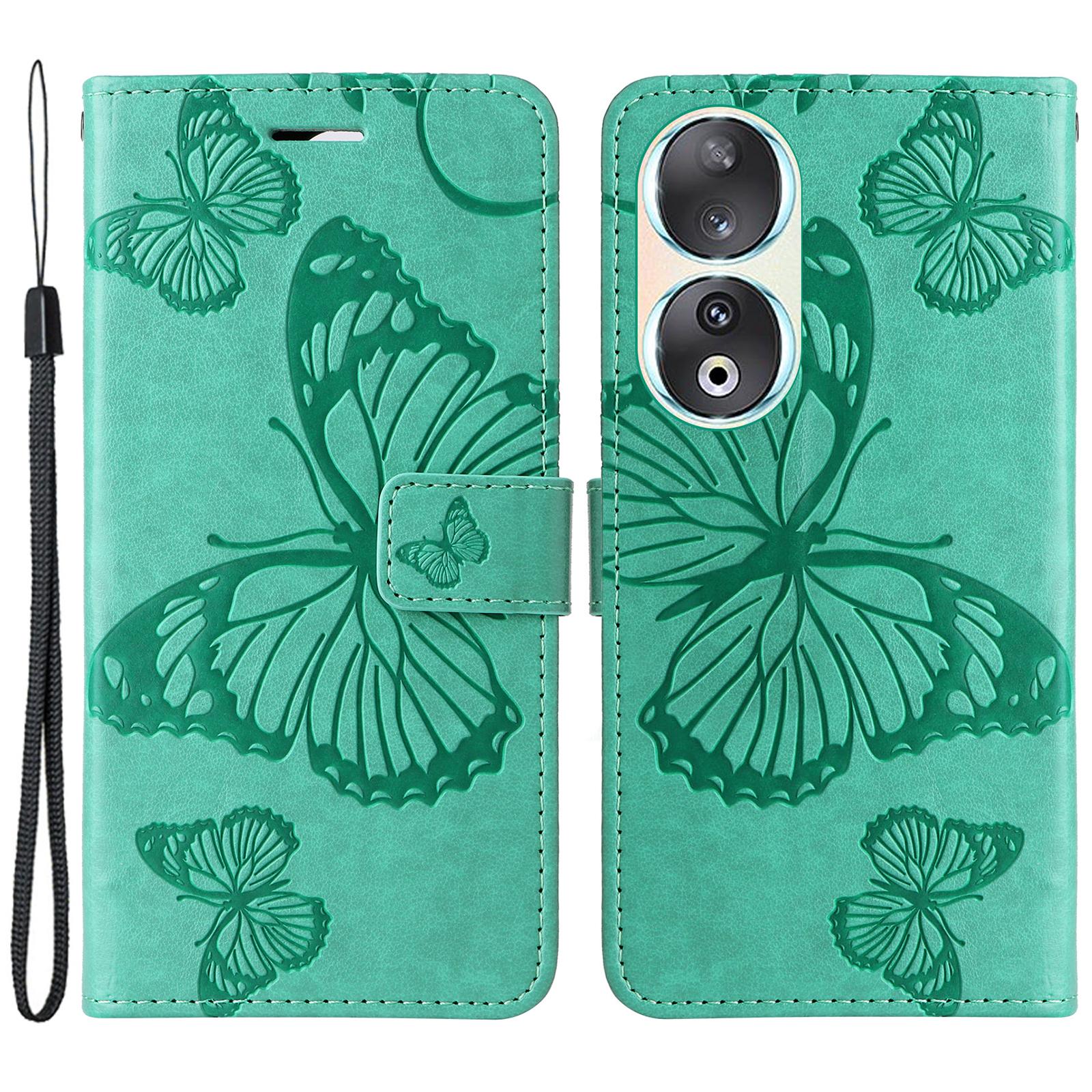 Для Honor 90 Чехол-кошелек Кожаный чехол для телефона с цветочным и бабочковым принтом Подставка Green
Для Honor 90 Чехол-кошелек Кожаный чехол для телефона с цветочным и бабочковым принтом Подставка Green