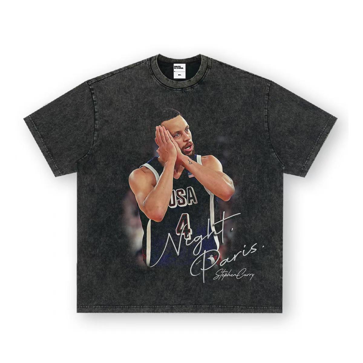 American Dream Team Short-sleeved American Vintage Wash Made Old Heavy T-shirt Curry James Round Neck Men and Women L
American Dream Team Short-sleeved American Vintage Wash Made Old Heavy T-shirt Curry James Round Neck Men and Women L