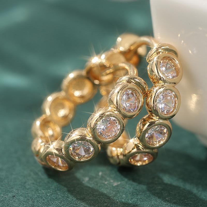 Fashion Gold Color CZ Dangle Women s Earrings for Party Daily Wear
Fashion Gold Color CZ Dangle Women s Earrings for Party Daily Wear