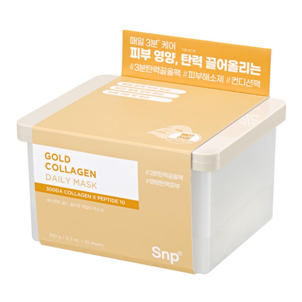 SNP Gold Collagen Daily Mask 30 Sheets (Pull-out Type)
SNP Gold Collagen Daily Mask 30 Sheets (Pull-out Type)