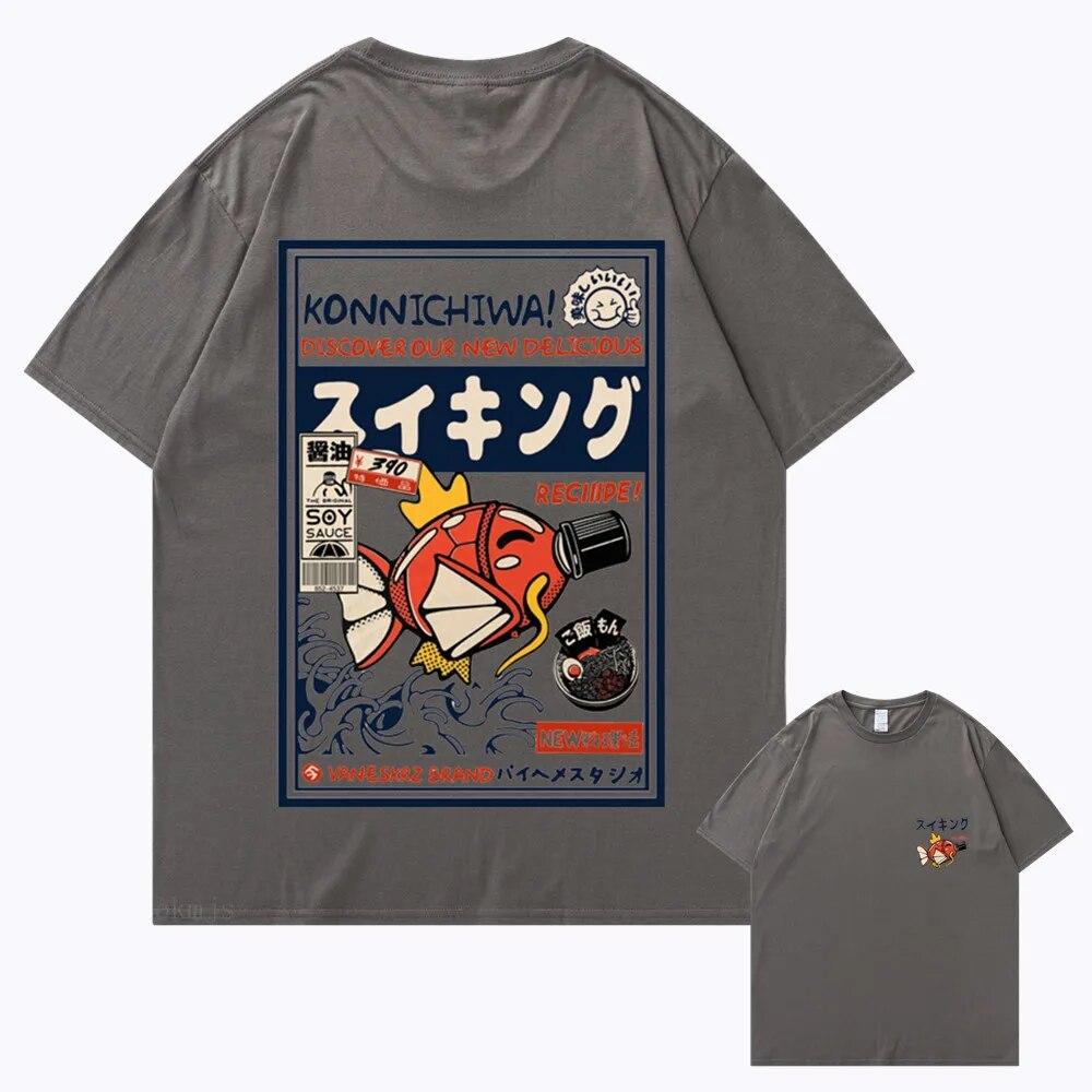Вулична футболка в стилі хіп-хоп Harajuku Japanese Kanji Fun Fish Модна повсякденна футболка Літня футболка унісекс з коротким рукавом у гарячих продажах M
Вулична футболка в стилі хіп-хоп Harajuku Japanese Kanji Fun Fish Модна повсякденна футболка Літня футболка унісекс з коротким рукавом у гарячих продажах M