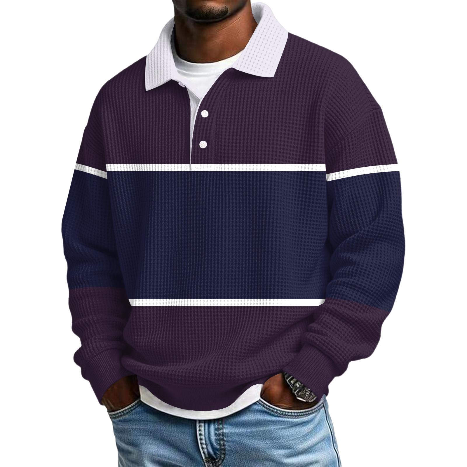 Men s Color-Block Collar Long-Sleeve Casual Top L фіолетовий
Men s Color-Block Collar Long-Sleeve Casual Top L фіолетовий