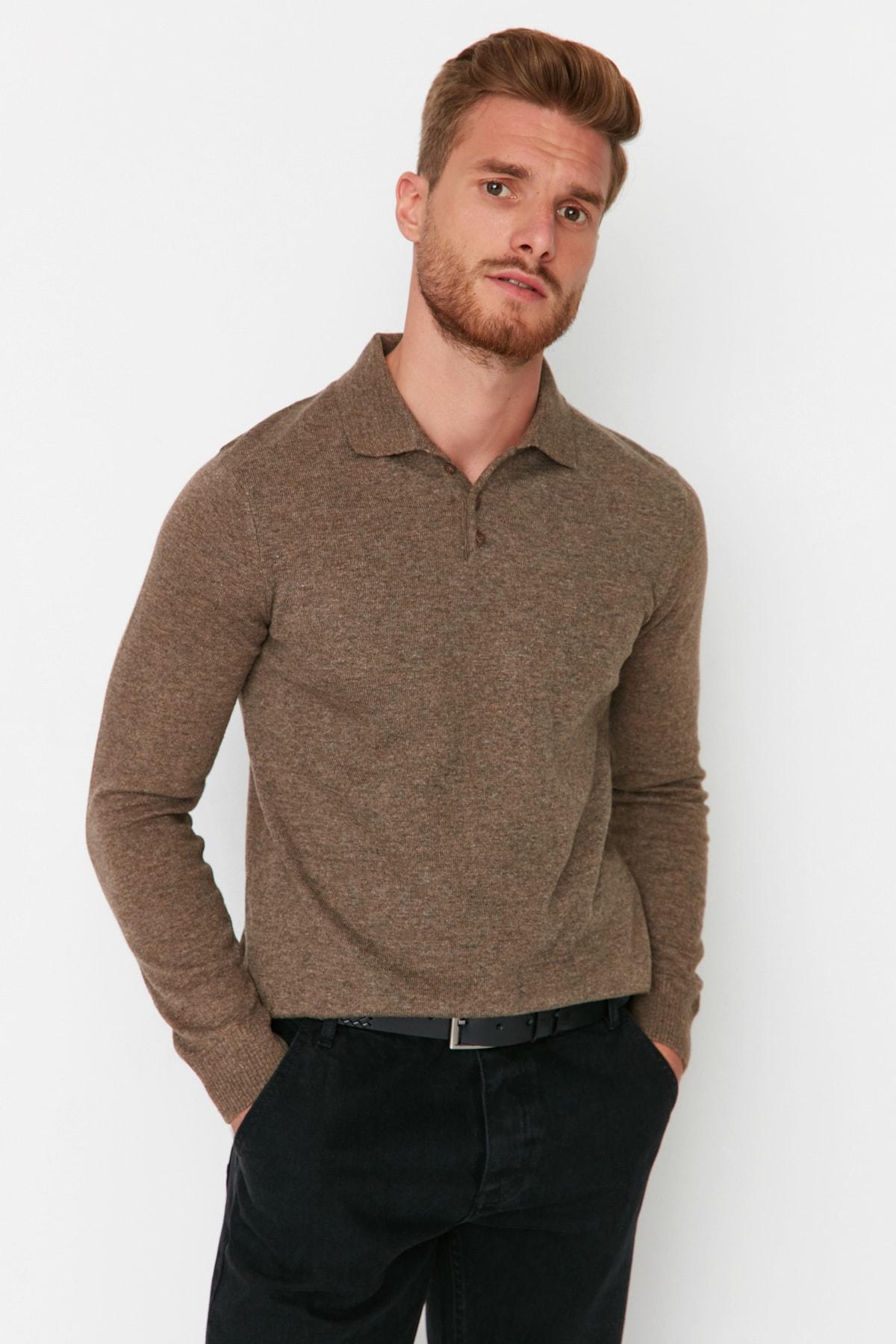 Men s Fashion New Sweater Mink Slim Fit Polo Collar Buttoned Smart Knitwear Sweater бежевий
Men s Fashion New Sweater Mink Slim Fit Polo Collar Buttoned Smart Knitwear Sweater бежевий