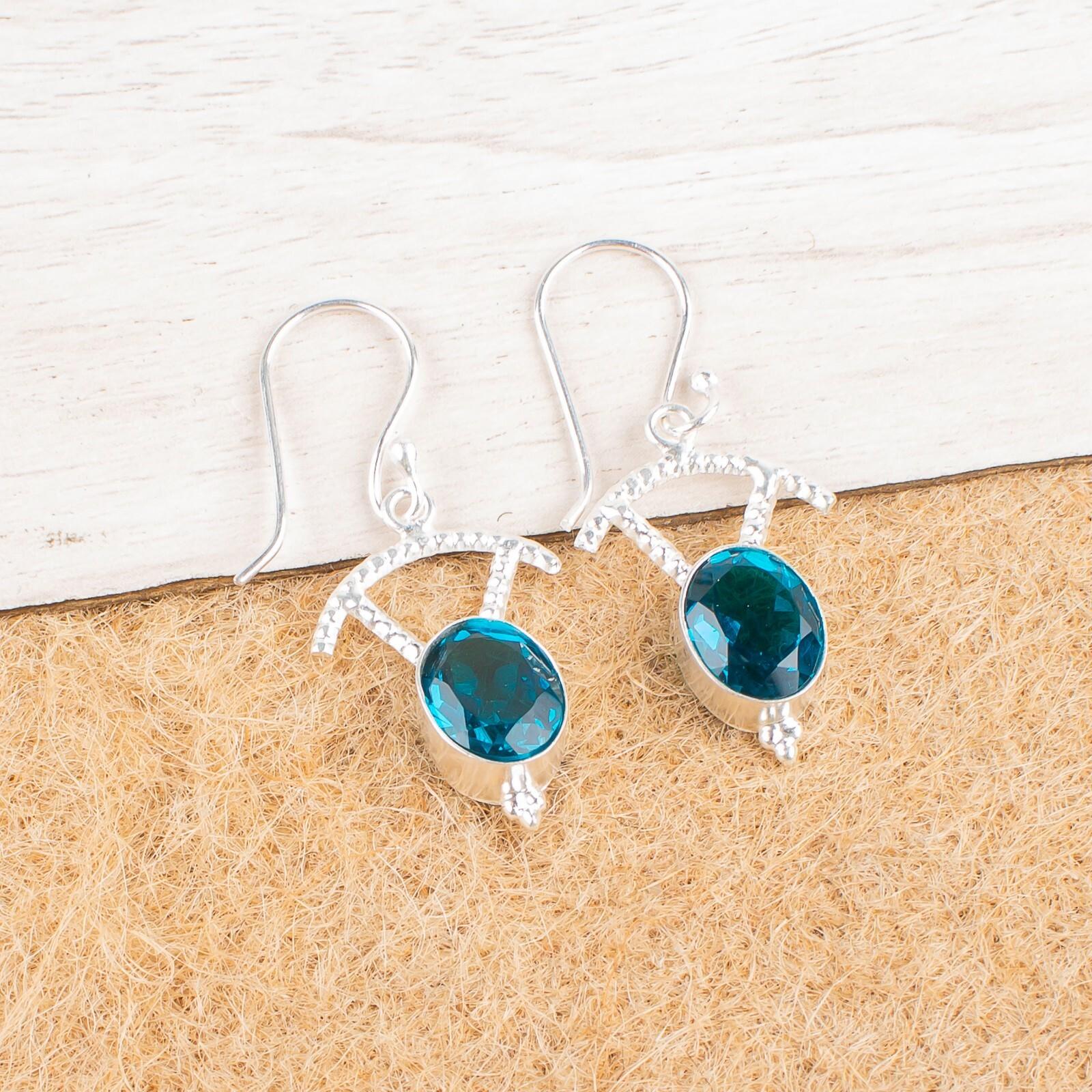Apatite Gemstone 925 Sterling Silver Jewelry Handmade Earrings1.50 Gift For Her EE-51-12
Apatite Gemstone 925 Sterling Silver Jewelry Handmade Earrings1.50 Gift For Her EE-51-12