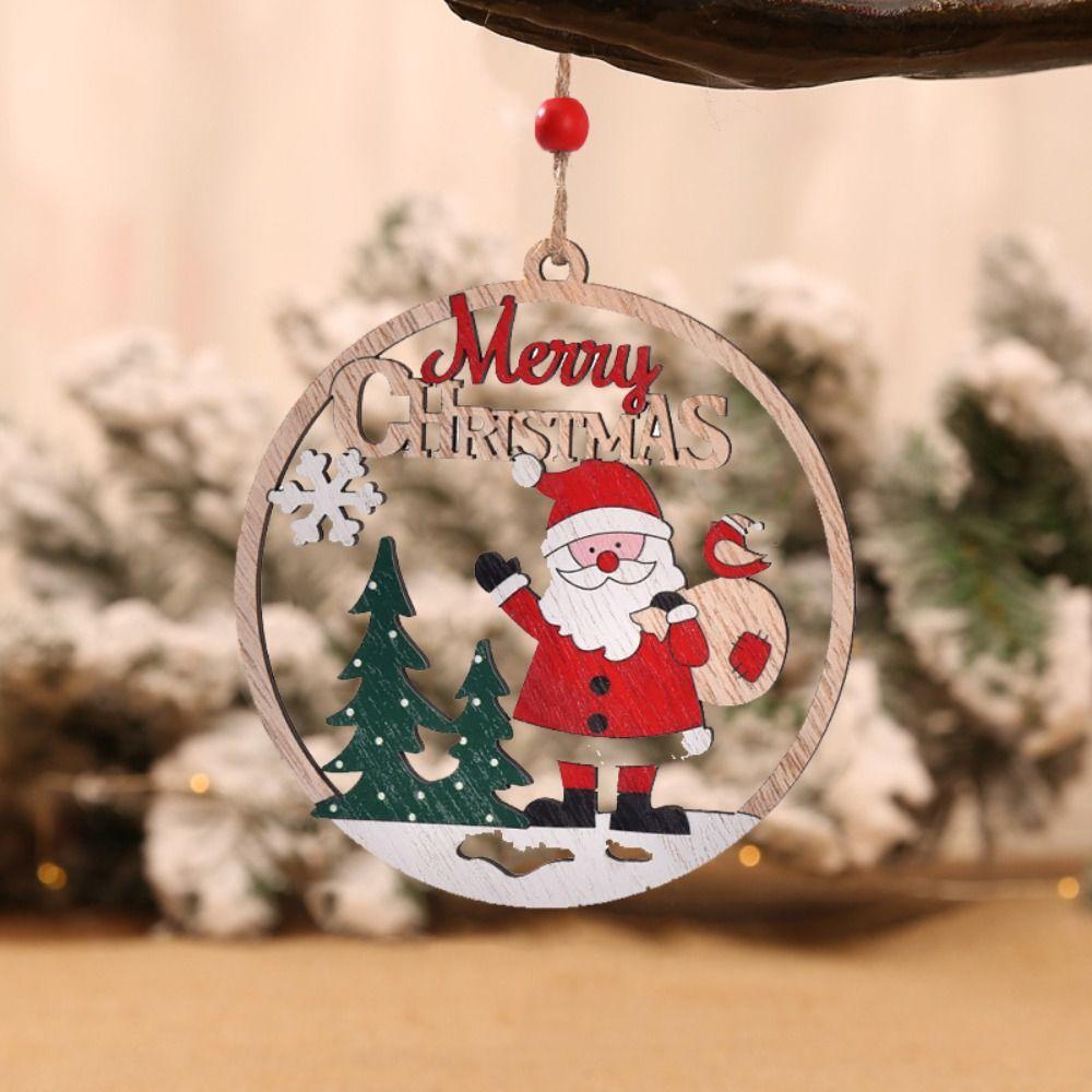 Wooden Christmas Tree Pendant Round Christmas Decoration Rustic Christmas Ornament Winter D
Wooden Christmas Tree Pendant Round Christmas Decoration Rustic Christmas Ornament Winter D