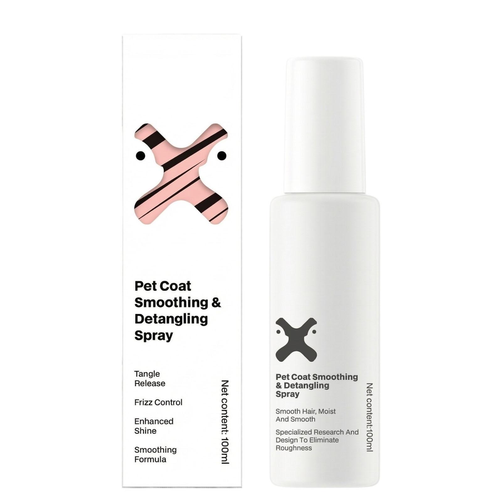 Pet Detangling & Smoothing Spray — Coat Care, -Knotting, -Static, Softening, Volumizing, And Beautifying Conditioner (100ml) One Size
Pet Detangling & Smoothing Spray — Coat Care, -Knotting, -Static, Softening, Volumizing, And Beautifying Conditioner (100ml) One Size