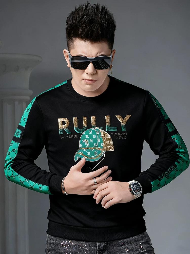 European High-End Embroidered Sequin Crewneck Sweatshirt for Men, 2025 New Autumn Trendy Brand Long-Sleeve Top M белый
European High-End Embroidered Sequin Crewneck Sweatshirt for Men, 2025 New Autumn Trendy Brand Long-Sleeve Top M белый