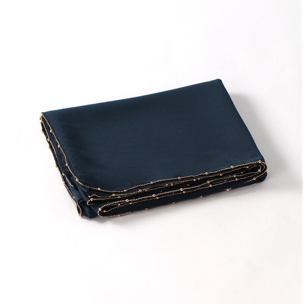 High Qulaity Bead Chain Chiffon Scarves Shawl Outdoor Windproof Head Wrap Chiffon Hijab Veil Solid Color Ramadan Long Scarf темно-синього кольору
High Qulaity Bead Chain Chiffon Scarves Shawl Outdoor Windproof Head Wrap Chiffon Hijab Veil Solid Color Ramadan Long Scarf темно-синього кольору