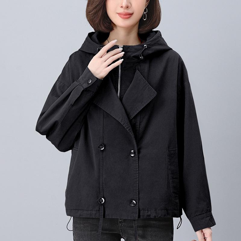 Женский свободный тренч с капюшоном - Мода Весна/Осень 2024, Повседневная куртка, Молодящая M 95-125 jin
Женский свободный тренч с капюшоном - Мода Весна/Осень 2024, Повседневная куртка, Молодящая M 95-125 jin