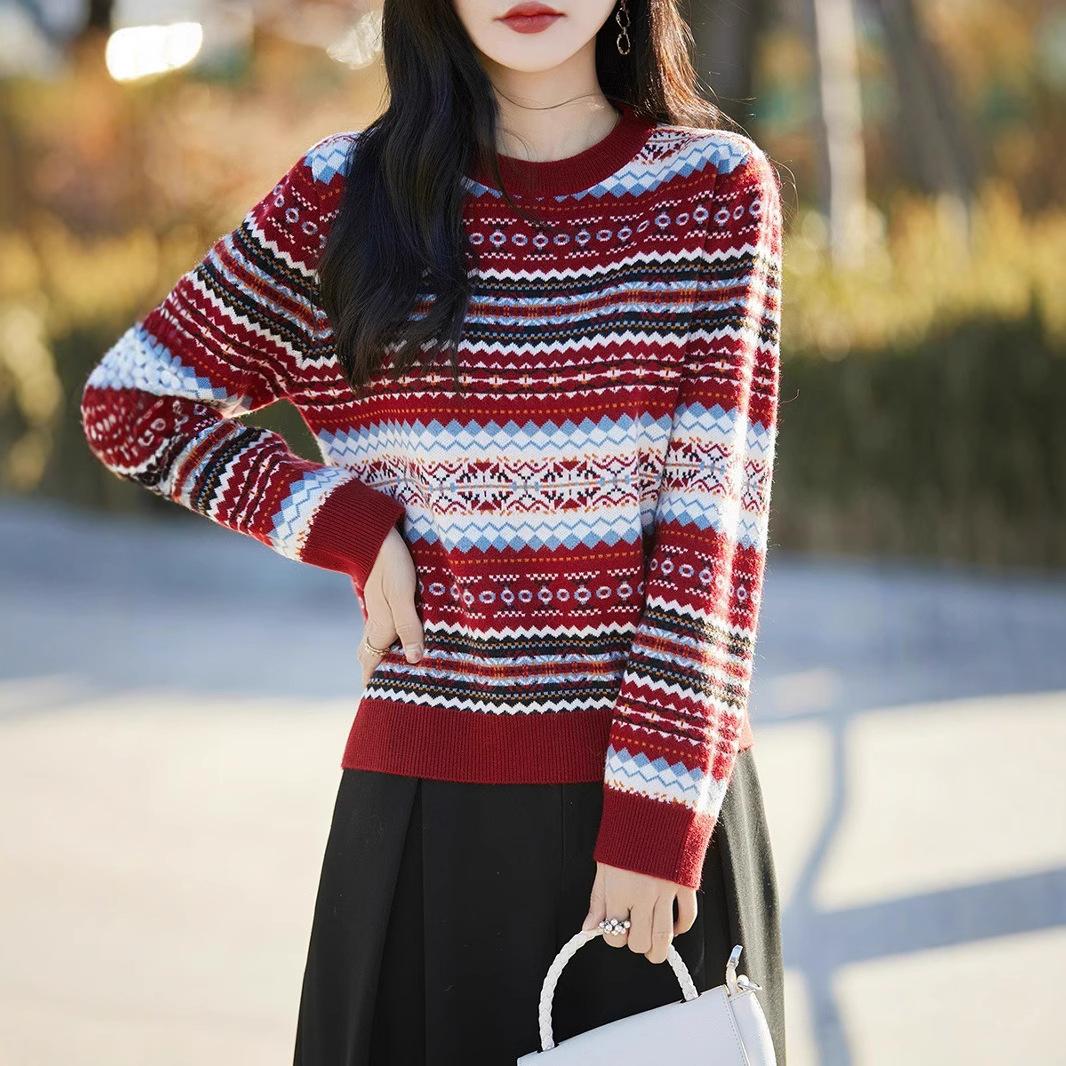 Весенняя атмосфера колор-блокинга, осенне-зимние толстые вязаные свитера с круглым вырезом L
Весенняя атмосфера колор-блокинга, осенне-зимние толстые вязаные свитера с круглым вырезом L