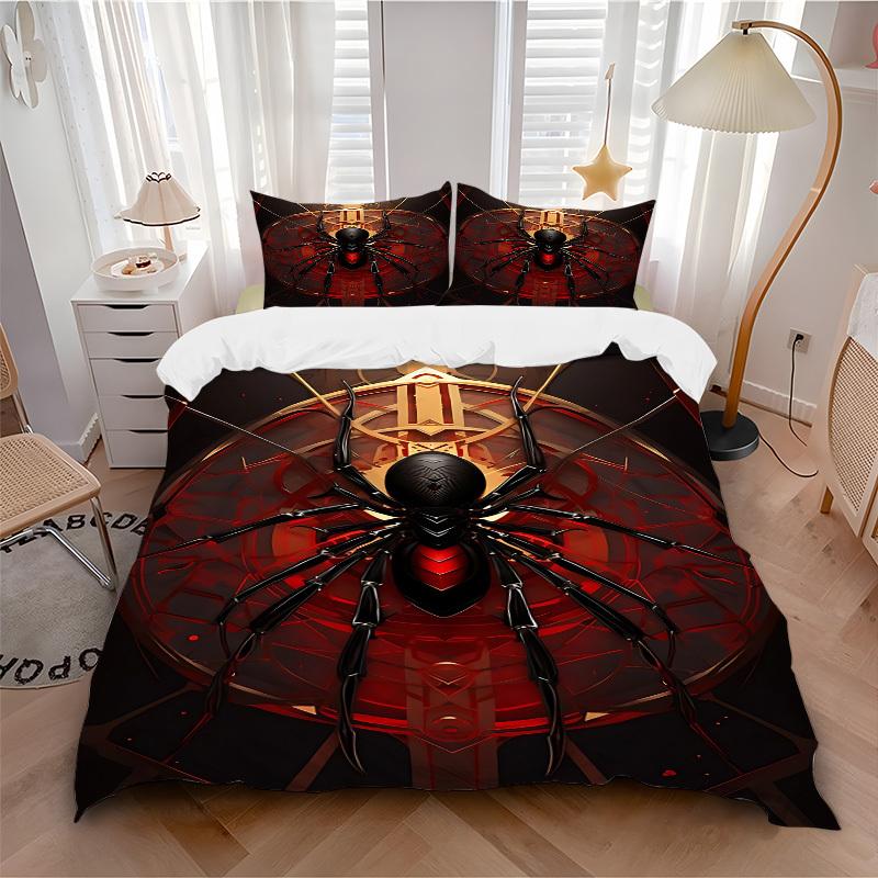3pcs Spider Web Bedding Set, Includes 1 Comforter + 2 Pillowcases, Without Pillow Inserts, Soft Comfortable, Lightweight Breathable011 135x200cm
3pcs Spider Web Bedding Set, Includes 1 Comforter + 2 Pillowcases, Without Pillow Inserts, Soft Comfortable, Lightweight Breathable011 135x200cm