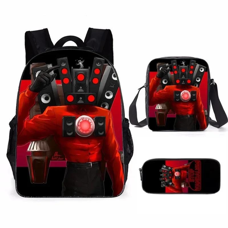 3 шт. Рюкзаки для туалета, рюкзаки для школьников, детские сумки для ланча, сумки для карандашей, рюкзаки с героями мультфильмов, наплечные сумки