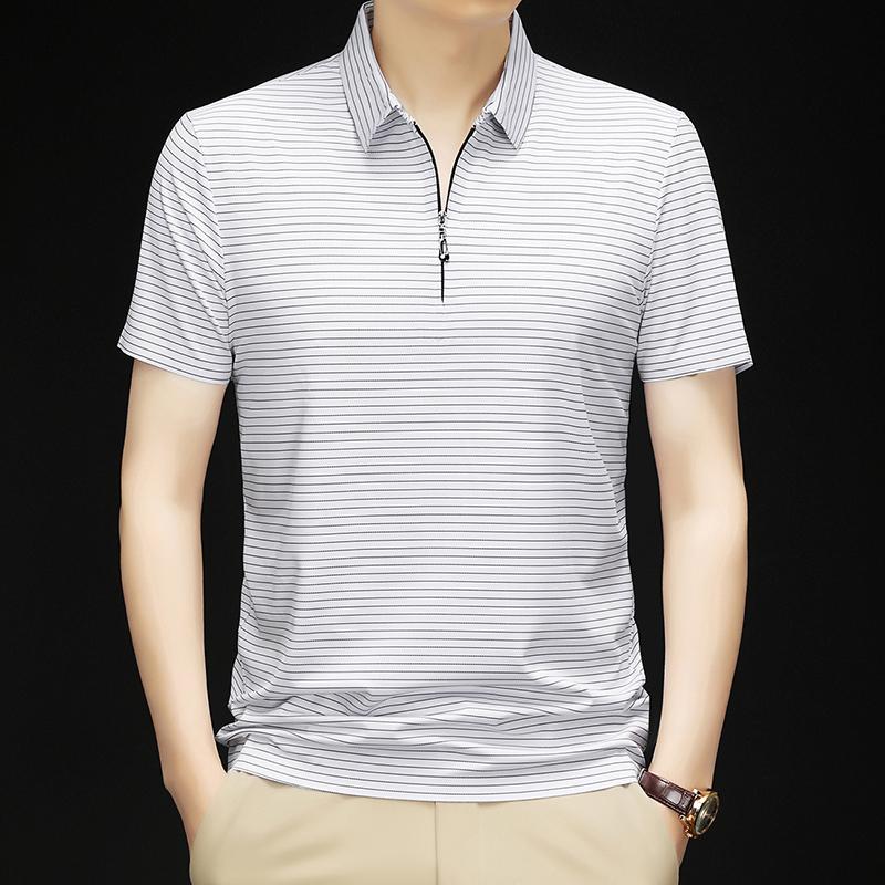 New Arrival Men No Trace Tops 2026 Summer Fashion Business Zipper Polo Clothes Short Sleeve Casual Striped Anti-Wrikle T-Shirts M белый
New Arrival Men No Trace Tops 2026 Summer Fashion Business Zipper Polo Clothes Short Sleeve Casual Striped Anti-Wrikle T-Shirts M белый