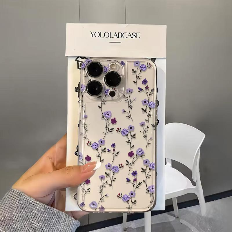 Purple Flowers Phone Case for iPhone 17 Pro Max 16 15 Pro 14 13 12 11 XR XS 17Air 16 Plus Transparent Silicone Cover iPhone XS Max
Purple Flowers Phone Case for iPhone 17 Pro Max 16 15 Pro 14 13 12 11 XR XS 17Air 16 Plus Transparent Silicone Cover iPhone XS Max
