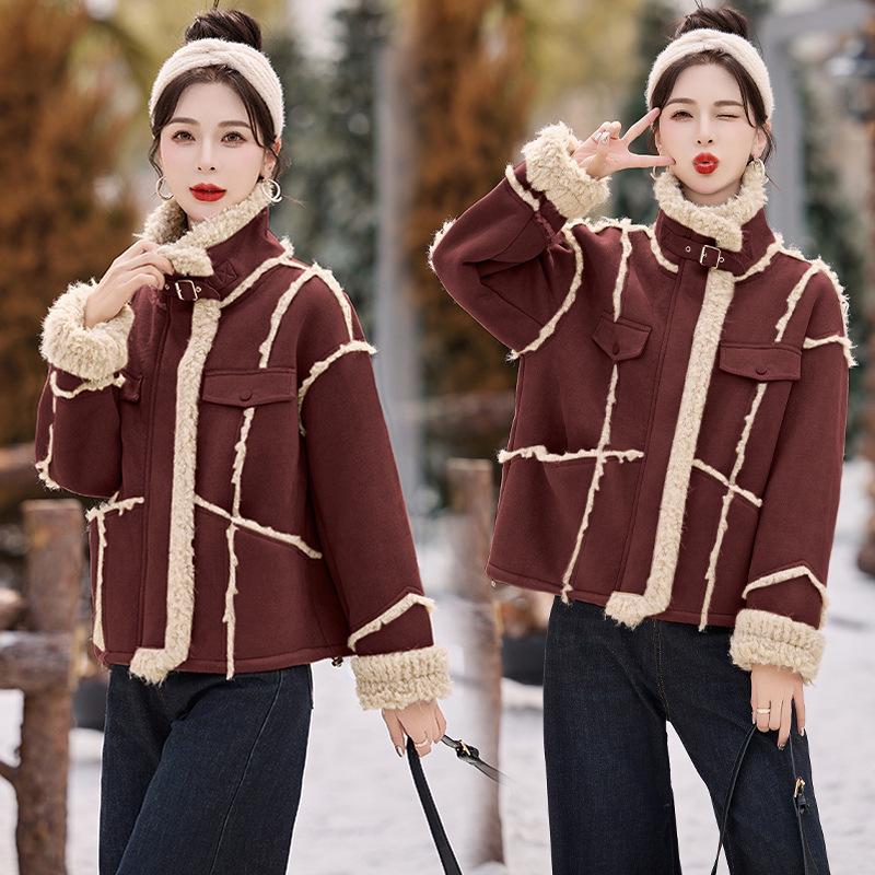 Женское зимнее шерстяное пальто - Кожа и мех, колор-блок, плотное и на флисовой подкладке, теплое и стильное (YE6299) M (90-120 jin)
Женское зимнее шерстяное пальто - Кожа и мех, колор-блок, плотное и на флисовой подкладке, теплое и стильное (YE6299) M (90-120 jin)