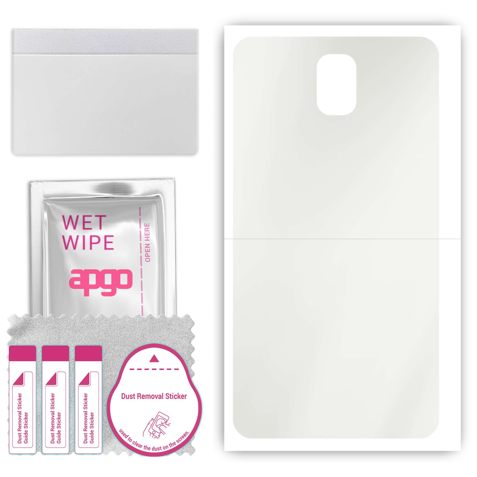 apgo MATTE Protective Skin Sticker for the back compatible with Samsung Galaxy Note 3, Wrap Film, Hydrogel Film, Flexible, Soft TPU with positioning l
apgo MATTE Protective Skin Sticker for the back compatible with Samsung Galaxy Note 3, Wrap Film, Hydrogel Film, Flexible, Soft TPU with positioning l