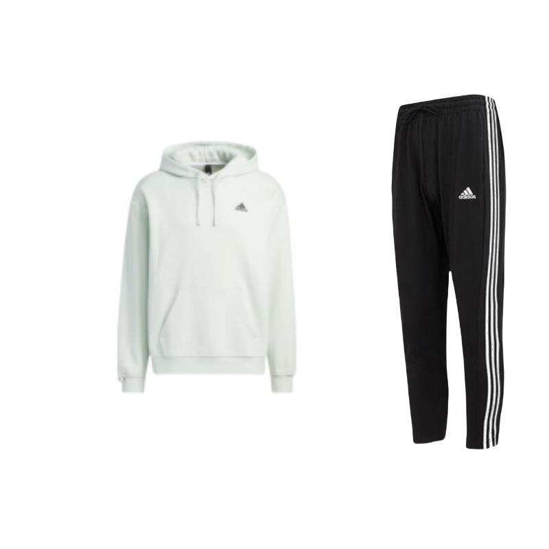 Adidas Solid Color Hoodie With Kangaroo Pocket And Tapered Knit Pants Casual Sports Set Men Sets IC0044+IV7593 M
Adidas Solid Color Hoodie With Kangaroo Pocket And Tapered Knit Pants Casual Sports Set Men Sets IC0044+IV7593 M