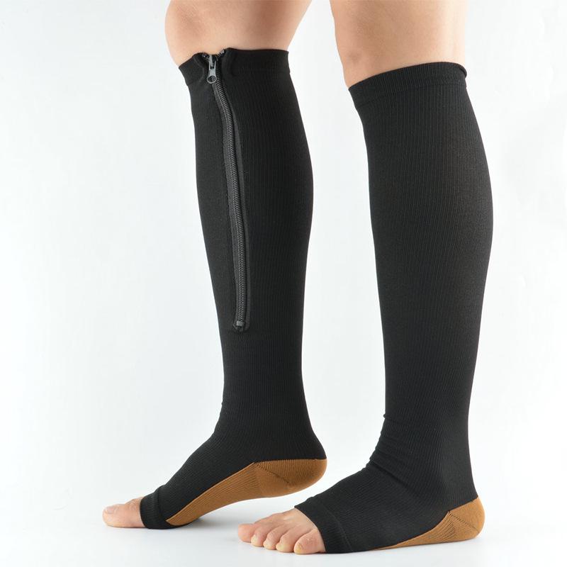 Unisex Open Toe Compression Calf Socks with Zipper: Soft, Skin-friendly, Elastic Fit for Shapely Legs S/M
Unisex Open Toe Compression Calf Socks with Zipper: Soft, Skin-friendly, Elastic Fit for Shapely Legs S/M