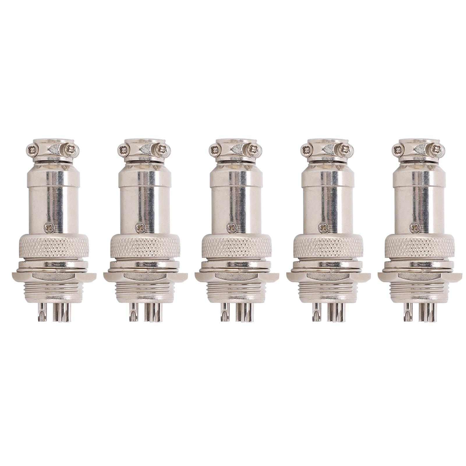 5Pcs Aviation Plug Connector Male Female Wire Panel Power Chassis Metal Fittings GX16 16mm 450V5pin
5Pcs Aviation Plug Connector Male Female Wire Panel Power Chassis Metal Fittings GX16 16mm 450V5pin