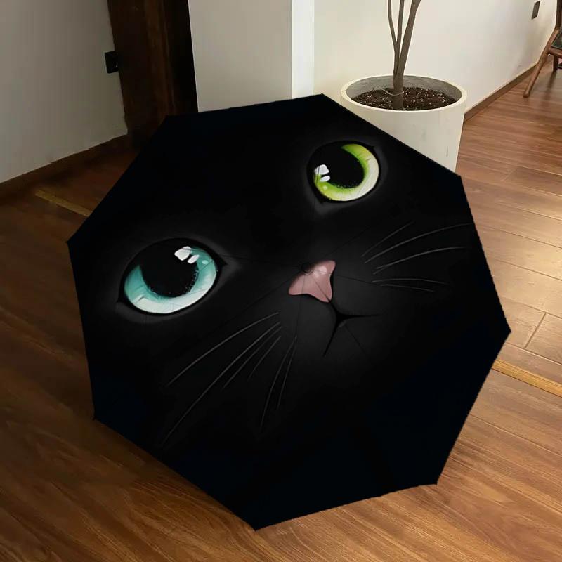 Black Cat Face with Green Eyes: Automatic Opening/Closing Umbrella, Foldable Design, Outdoor, Ideal Gift for Fans, Travelers, Daily Use, Fes
Black Cat Face with Green Eyes: Automatic Opening/Closing Umbrella, Foldable Design, Outdoor, Ideal Gift for Fans, Travelers, Daily Use, Fes