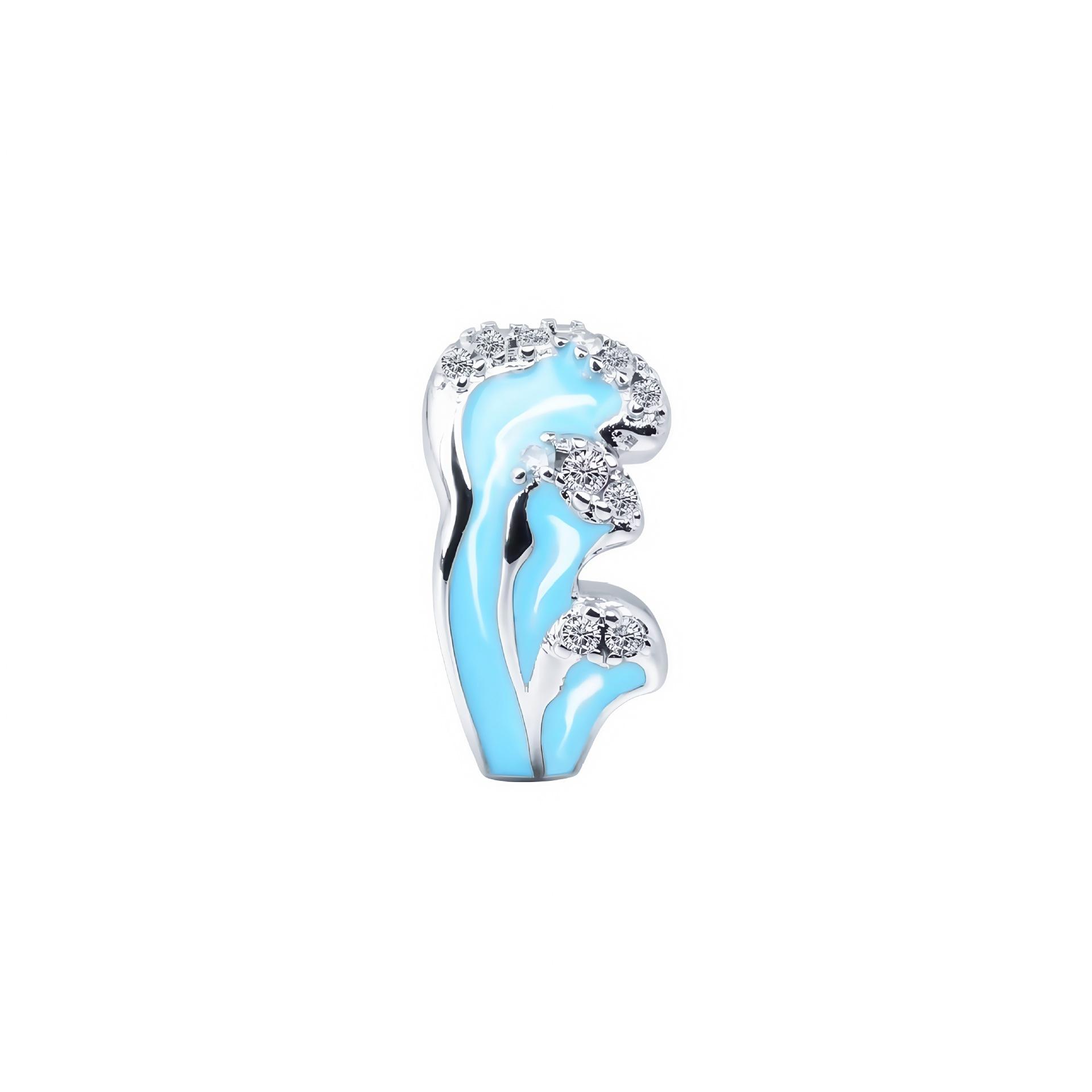 Hip Hop Kanagawa Surfing Wave Earrings Trend Personality Low Temperature Enamel Zircon Earrings Men And Women The Same Style
Hip Hop Kanagawa Surfing Wave Earrings Trend Personality Low Temperature Enamel Zircon Earrings Men And Women The Same Style