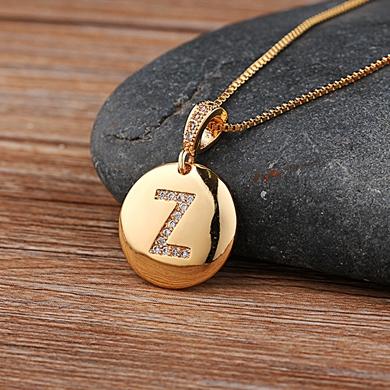 Nidin Fashion 26 Letters Pendant Necklace For Woman Girls Cute Copper Zircon Round Necklace Fine Party Wedding Jewelry Gift
Nidin Fashion 26 Letters Pendant Necklace For Woman Girls Cute Copper Zircon Round Necklace Fine Party Wedding Jewelry Gift