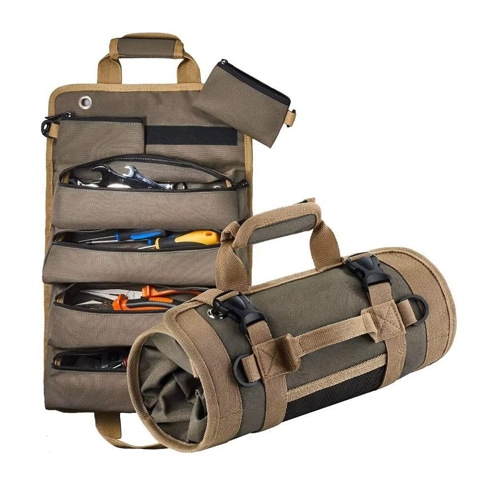 Multi-Pocket Hardware Tool Bag Hanging Working Tool Bag Hiking and Outdoor темно-зелений колір
Multi-Pocket Hardware Tool Bag Hanging Working Tool Bag Hiking and Outdoor темно-зелений колір