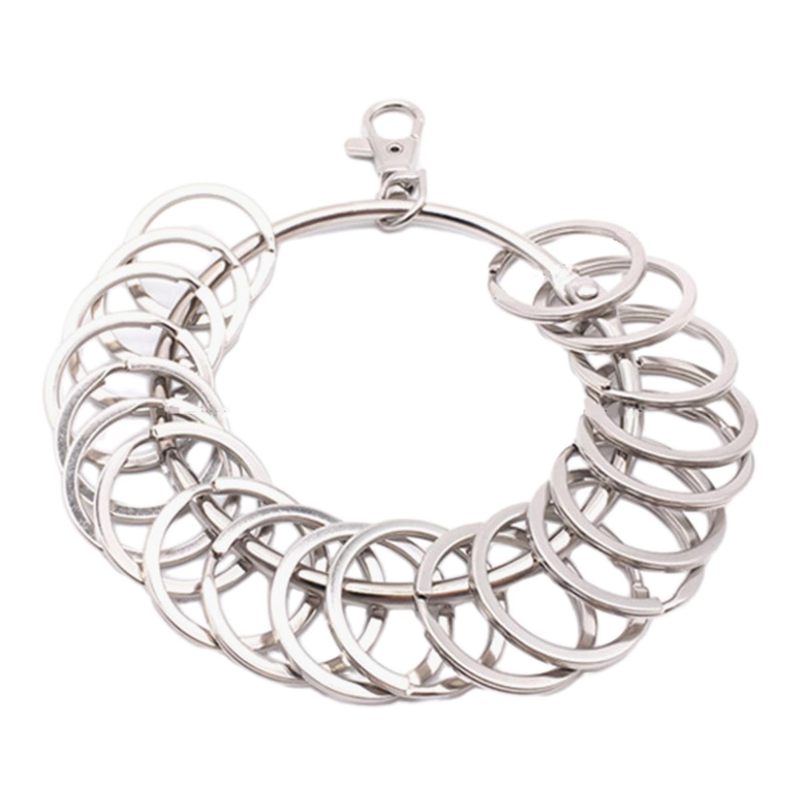 Большой Круглый Обруч Органайзер для Ключей Портативное Металлическое Кольцо Держатель для Ключей Управление Быстро Подвешиваемый Брелок Кольцо для Ключей Прочный 2